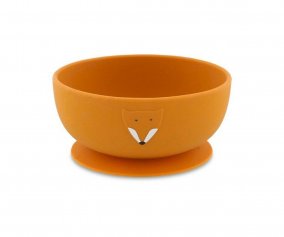 Bowl with Suction Cup Silicone Mr. Fox