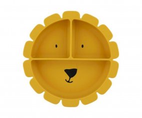Mr. Lion Silicone Suction Plate with 3 Compartments
