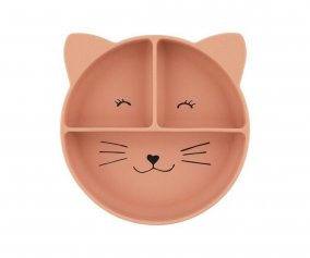 Mr. Cat Silicone Suction Plate with 3 Compartments