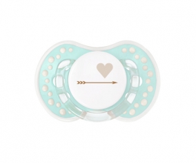 1 Personalisable LOVI Green Heart Pacifier