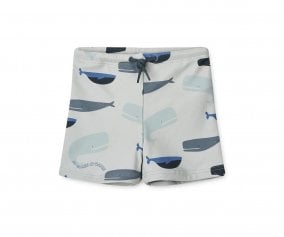 Bathers Shorts Otto Whales/Cloud blue