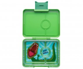 Lancheira Jurassic Green Bandeja Dino c/ 3 compartimentos