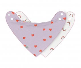 Pack of 2 Happy Lavender Bibs