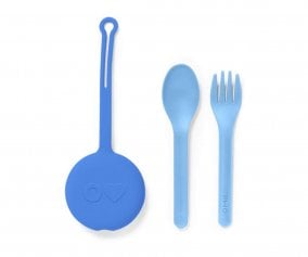 Travel Cutlery with Capri Blue Case