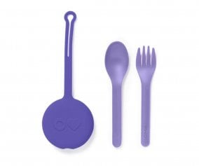 Travel Cutlery with Lilac Case