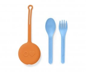 Travel Cutlery Set with Sunrise Case