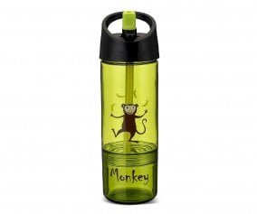 2-in-1 Tritan Bottle Lime Monkey