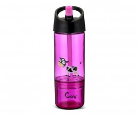 Tritan Bottle 2 in 1 Purple Cow