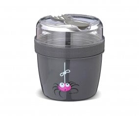 Snack N'ice Cup L Lunchbox Spider Grey