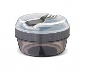 Lunch Box with Refrigerating Lid N'ice Cup Grey