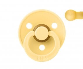Chupete BIBS Colour Round Pale Butter en Bolsita