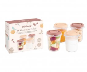 Set 4 Contenitori Ermetici Hermisized Valencia 250 ml