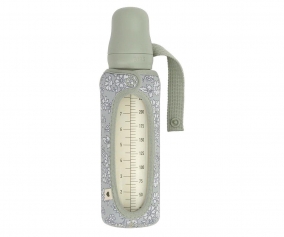 Biberon Vetro BIBS Sage 225ml + Fodera Large Liberty