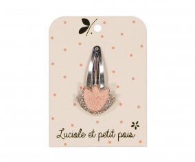 Clip de Pelo Flor de Loto Rosa Plido