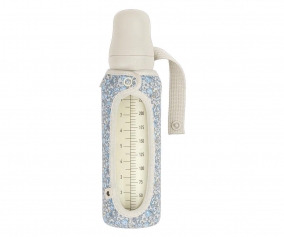 Biberon Vetro BIBS Ivory 225ml + Fodera Large Liberty