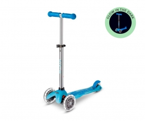 Patinete Mini Micro Deluxe Glow Blue con Luces LED