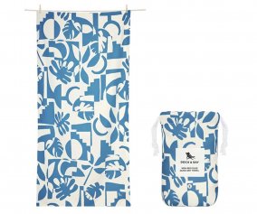 Large Microfiber Beach Towel Marine Dream Personalised