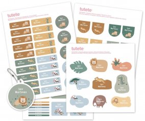 Pack Combinado Garrafas Trmicas e Adesivos Savannah