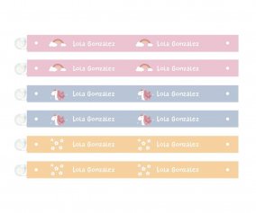 6 Personalized Magical Unicorn Clothes Hanging Ribbons