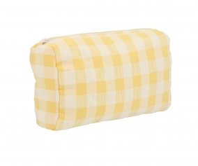 Padded Toiletry Bag Yellow Vichy