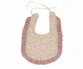 Babero Algodn con Volante Wild Flower Personalizable