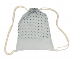 Mochila Mini Star Grey Saco Personalizvel 