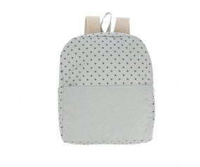 Mini Star Grey Backpack Personalised