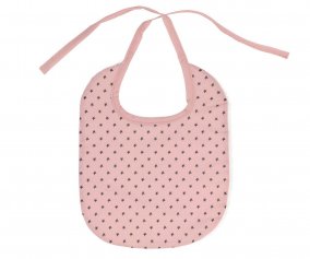 Babero Algodn Mini Star Pink Personalizable
