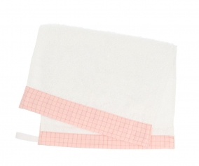 Asciugamano Asilo Personalizzabile Nordic Check Blush