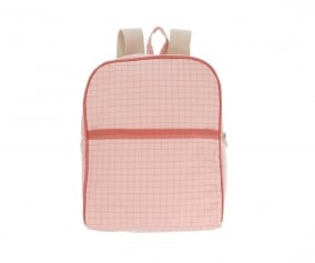 Mochila Nordic Check Blush Personalised