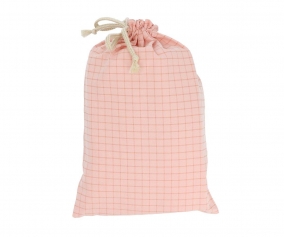 Borsa Merenda Personalizzabile Nordic Check Blush