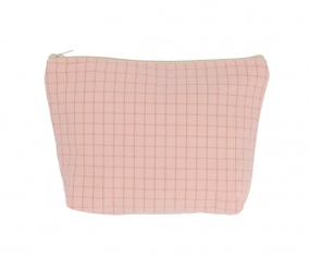 Neceser Infantil Nordic Check Blush Personalizable