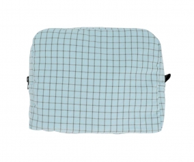 Neceser Grande Nordic Check Blue Personalizable