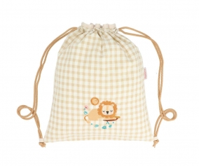 Vichy Savannah Drawstring Backpack Personalised