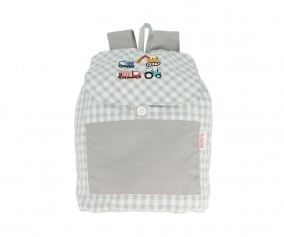 Mochila Pequea Vichy Trucks Personalizable