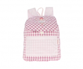 Mochila Pequea Vichy Ballet Personalizable