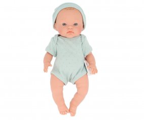 Alex Doll with Hat and Aqua Green Knit Onesie