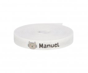 tiquettes Personnalises sur Ruban Thermocollant Chat