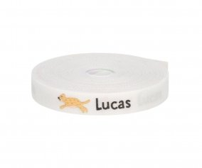tiquettes Personnalises sur Ruban Thermocollant Lopard