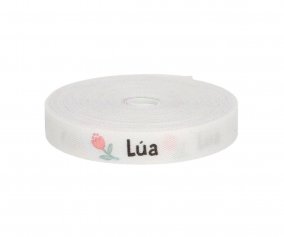 tiquettes Personnalises sur Ruban Thermocollant Fleur