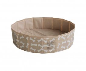 Beige Bone Foldable Dog Pool