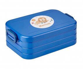 Lancheira Bento Nordic Personalizada Savannah Azul