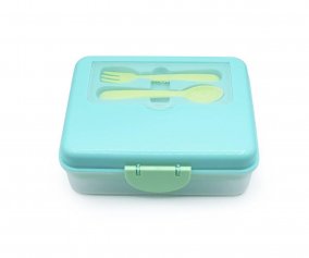 Caja Bento 2 Niveles Blue Mint Lime