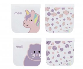 4 x Bolsas Reutilizveis Cat + Unicorn