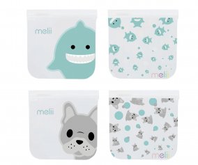 4x Bolsas Reutilizveis Bulldog + Shark