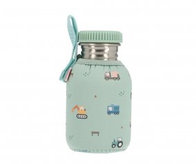 Steel Bottle with Personalised Trucks Case 350ml