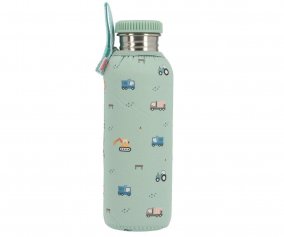 Steel Bottle with Personalised Trucks Case 750ml