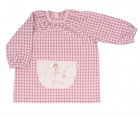 Tablier avec Poche Centrale Vichy Ballet Personnalis