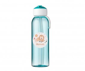 Garrafa Flip-Up Campus Personalizada Savannah Turquoise 500ml