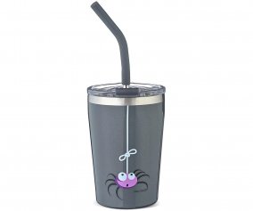Hermetic Thermo Cup with Straw TEMP Tumbler Spider Grey